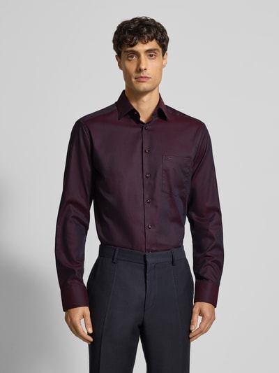 OLYMP Modern Fit Businesshemd mit Kentkragen Modell 'NEW KENT' Bordeaux 4