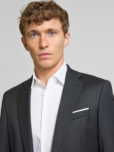 CK Calvin Klein Slim Fit Business-Hemd mit Knopfleiste Modell 'Bari' Weiss 3