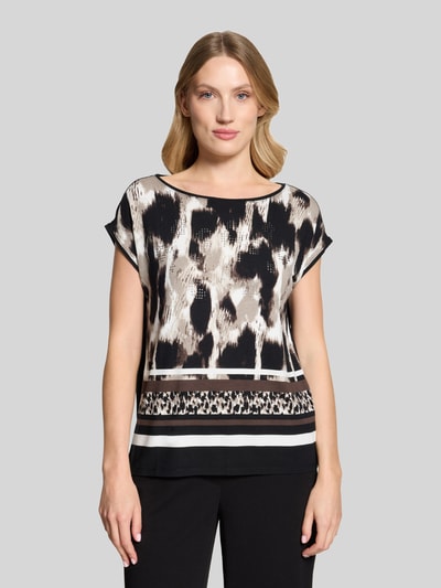 Betty Barclay Regular fit t-shirt met gefixeerde omslag Zand - 4