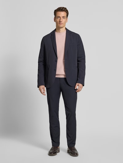 ARMANI EXCHANGE Slim Fit Anzughose mit Gesäßtaschen Modell 'Pantaloni' Marine 1