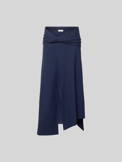 Victoria Beckham Midirock im asymmetrischen Design Dunkelblau 2