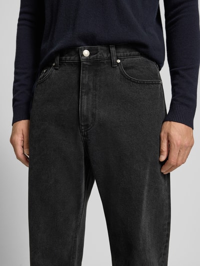 REVIEW Baggy fit jeans in 5-pocketmodel Zwart - 3