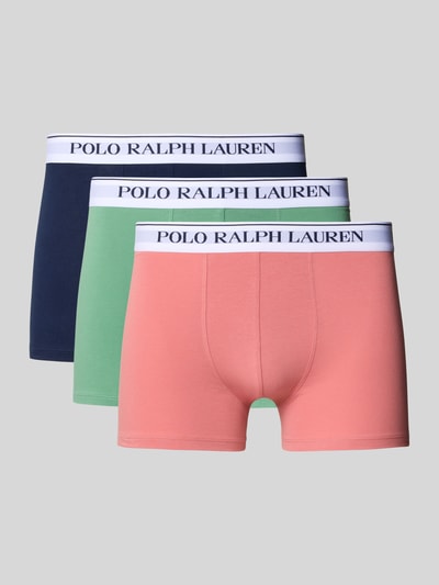 Polo Ralph Lauren Underwear Trunks mit elastischem Logo-Bund im 3er-Pack Rose Melange 1
