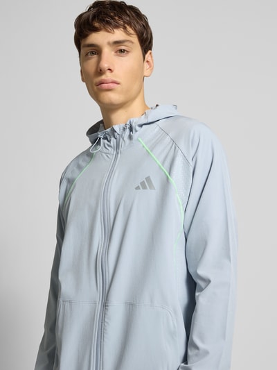 adidas Training Trainingsjack met capuchon en kangoeroezak Lichtgrijs - 3