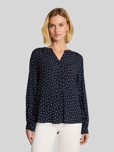 Tom Tailor Relaxed Fit Hemdbluse aus reiner Viskose Marine 4