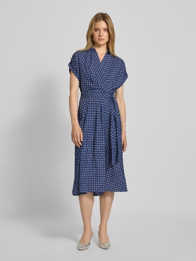 Lauren Ralph Lauren Sukienka kopertowa z dekoltem w serek model ‘FRATILLIO’ Jasnoniebieski 4