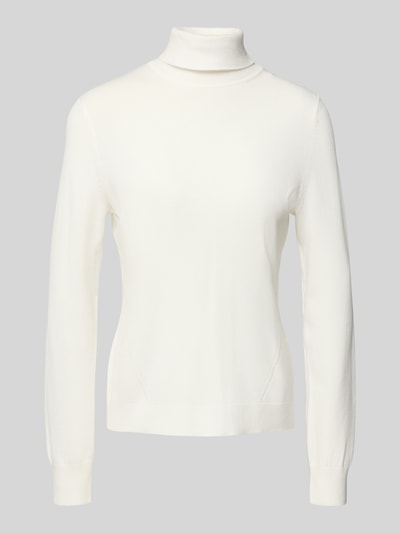 comma Strickpullover mit Rollkragen Weiss 2