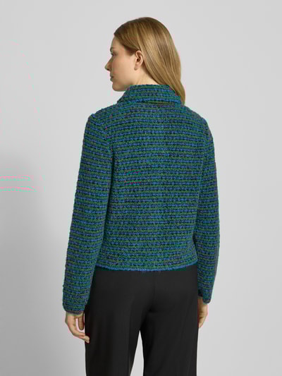 Marc Cain Regular fit blazer met knoopsluiting Donkergroen - 5