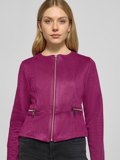 ZABAIONE Jacke mit Reißverschlusstaschen Modell 'Lu44ciaa' Bordeaux 3