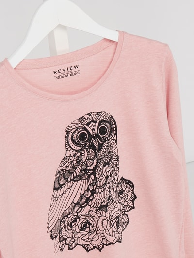 Review for Teens Longsleeve mit Eulen-Print Rose Melange 2