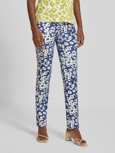 Marc Cain Regular Fit Hose im Allover-Look Royal 4