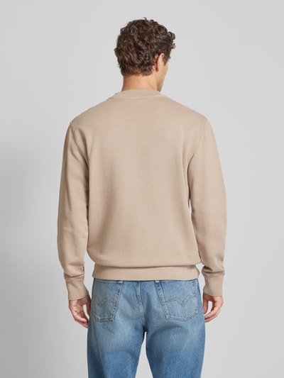 Calvin Klein Jeans Sweatshirt mit Rundhalsausschnitt Taupe 5