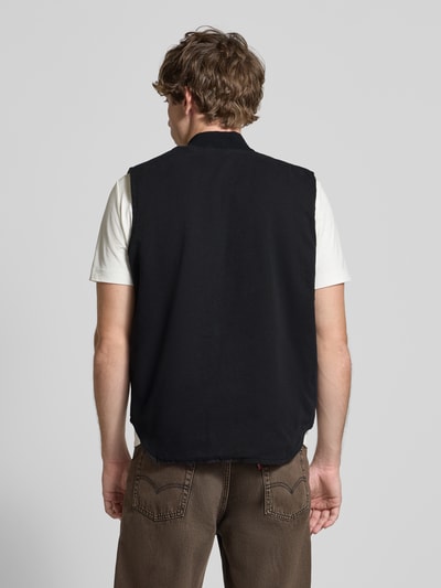 ANOTHER COTTON LAB Kamizelka z zamkiem błyskawicznym i detalem z logo Czarny 5