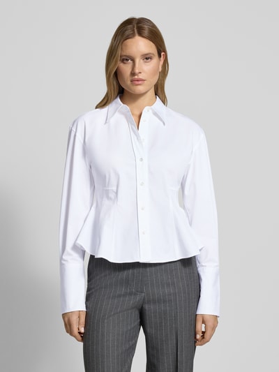 HUGO Bluzka koszulowa taliowana z czystej bawełny model ‘EMPEROR’ Biały 4