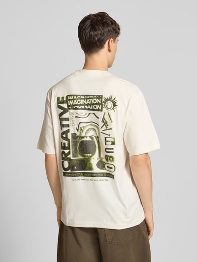 Hugo Blue Regular Fit T-Shirt aus reiner Baumwolle Weiss 4