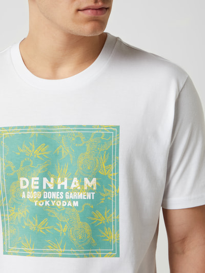 DENHAM T-Shirt aus Bio-Baumwolle Modell 'Coby' Weiss 3