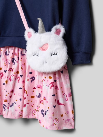 Happy Girls Sweatjurk met schoudertas Marineblauw - 2