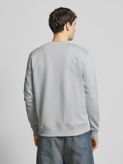 Alpha Industries Sweatshirt met labelprint Lichtgrijs - 5