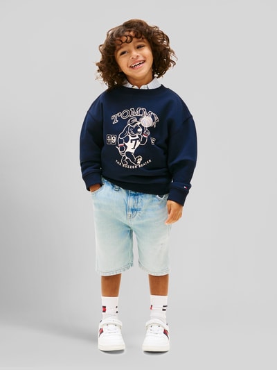 Tommy Hilfiger Kids Regular Fit Jeansshorts mit 5-Pocket-Design Hellblau 1