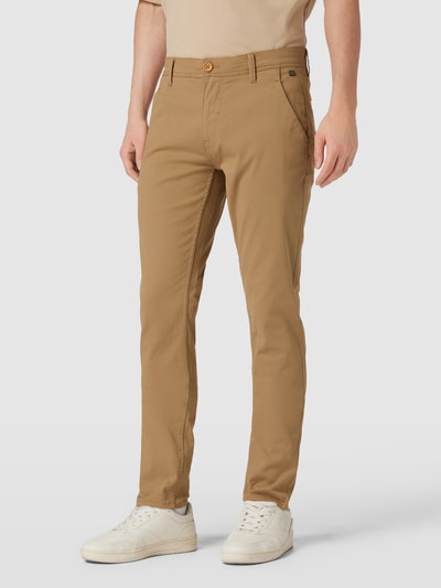 Blend Slim fit broek met knoopsluiting, model 'BHNATAN' Beige - 4