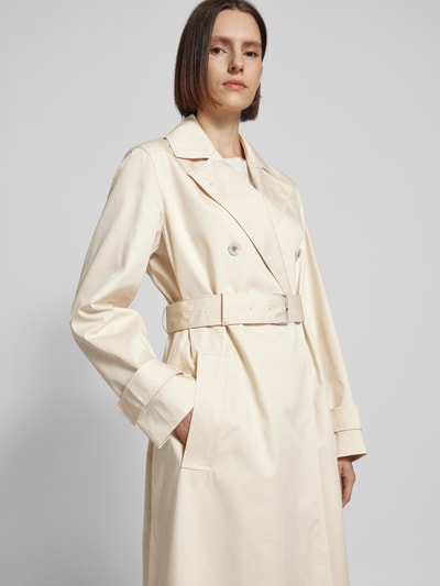 Calvin Klein Womenswear Trenchcoat met tailleriem Ecru - 3