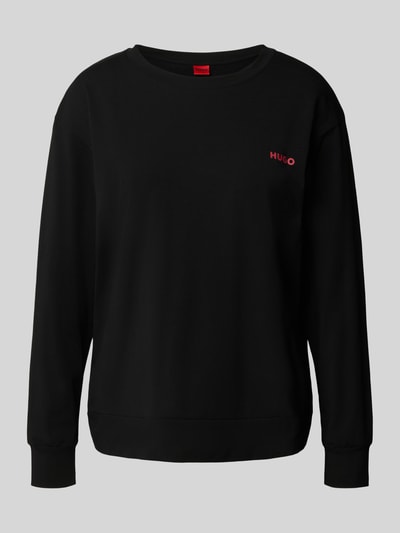 HUGO Regular Fit Pyjama-Oberteil aus Baumwoll-Mix Modell 'HUGO ID' Black 1