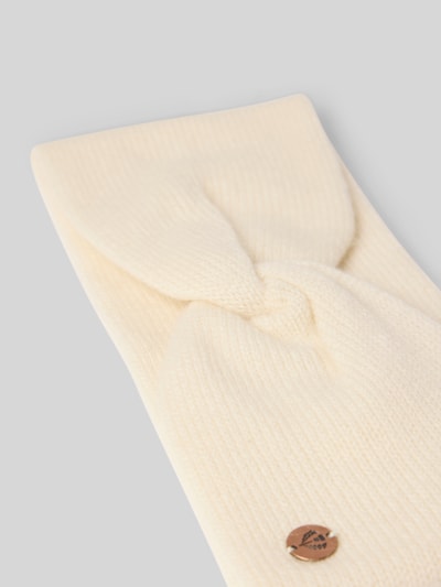Fraas Kasjmier hoofdband met labelapplicatie Offwhite - 2