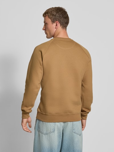 adidas Originals Sweatshirt met labelstitching Middenbruin - 5