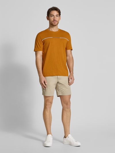 Tom Tailor Regular Fit T-Shirt aus reiner Baumwolle Senf 1