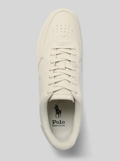 Polo Ralph Lauren Sneaker aus echtem Leder mit Logo-Stitching Modell 'Masters' Offwhite 3