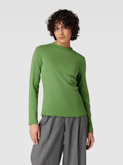 Montego Longsleeve mit geripptem Rundhalsausschnitt Oliv 4