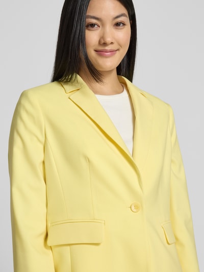 More & More Blazer mit Knopfverschluss Hellgelb 3