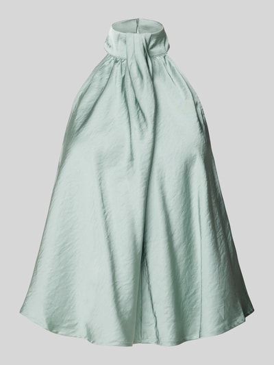 mbyM Top bluzkowy z wiązaniem na szyi model ‘Zuzela’ Limonkowy 2