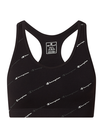 CHAMPION Athletic Fit Bustier mit Logo-Muster  Black 2