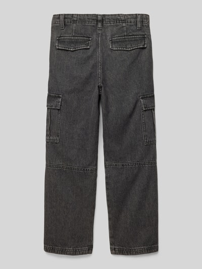 Jack & Jones Regular fit jeans met labelpatch, model 'CHRIS' Zwart - 3