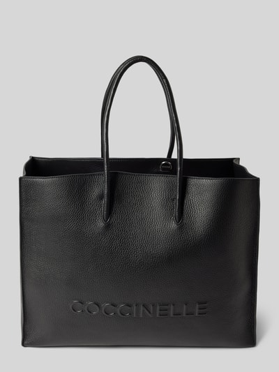 Coccinelle Shopper met structuurmotief, model 'MYRTHA' Zwart - 2