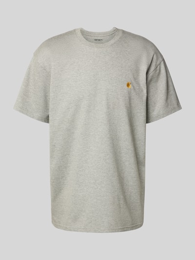 Carhartt Work In Progress T-shirt met labelstitching Lichtgrijs gemêleerd - 2