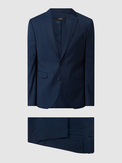 Cinque Super slim fit pak met 2-knoops colbert, model 'Cipuletti'  Blauw - 2