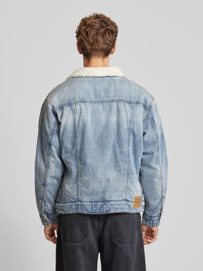 G-Star Raw Jeansjack met voering van imitatiebont Lichtblauw - 5