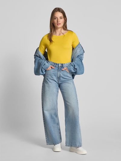 Christian Berg Woman T-shirt met ronde hals Mosterdgeel - 1