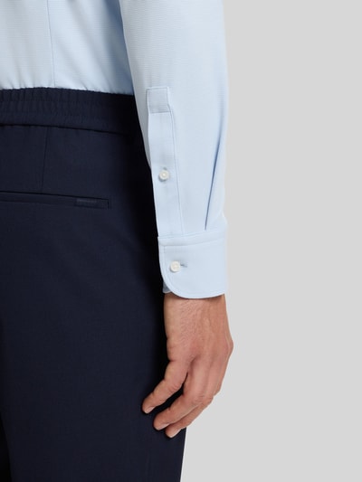 BOSS Slim fit zakelijk overhemd met structuurmotief Wit - 6