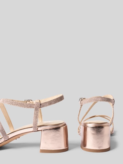 Tamaris Sandalen in Samt-Optik  Rose Gold 2