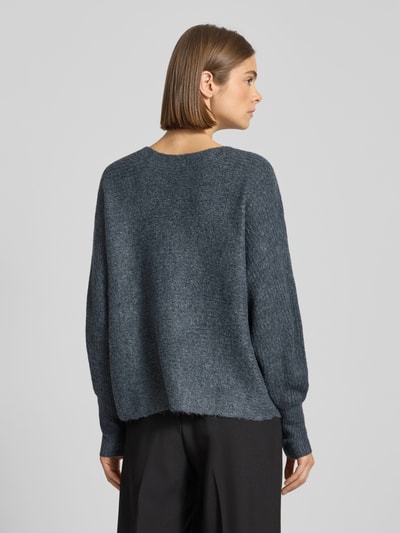 Only Regular Fit Strickpullover mit Fledermausärmel Modell 'DANIELLA' Rauchblau 5