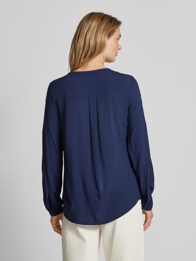 Christian Berg Woman Blouse met serafinohals Donkerblauw - 5