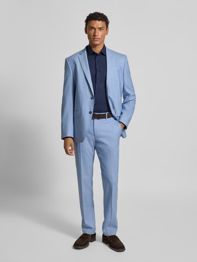 Tommy Hilfiger Tailored Slim fit zakelijk overhemd van katoenmix Bleu - 1