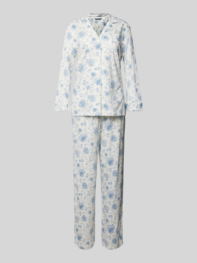 Lauren Ralph Lauren Pyjama mit Reverskragen Offwhite 1