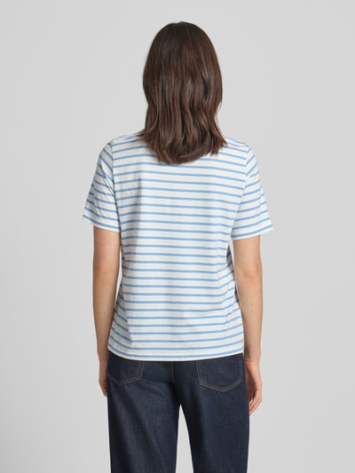 s.Oliver RED LABEL regular fit T-shirt van puur katoen Oceaanblauw - 5