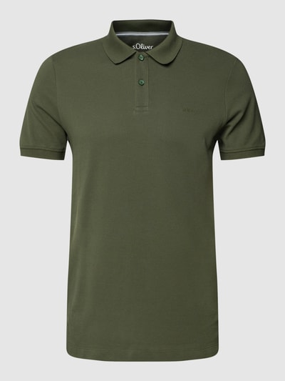 s.Oliver RED LABEL Koszulka polo o kroju regular fit z bawełny Khaki 2