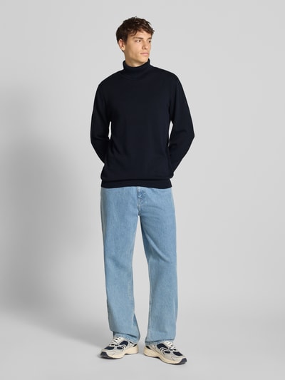 Jack & Jones Coltrui met ribboordjes Marineblauw - 1