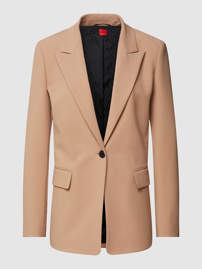 HUGO Blazer mit Reverskragen Modell 'ASERANA' Camel 2